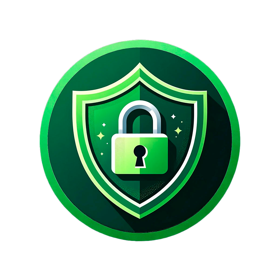 Щит с замком - символ защиты от короткого замыкания, перегрева и глубокого разряда